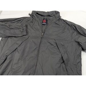 SCOTTeVEST SeV Mens XL TEC Jacket Gray Hooded Windbreaker Travel Rain